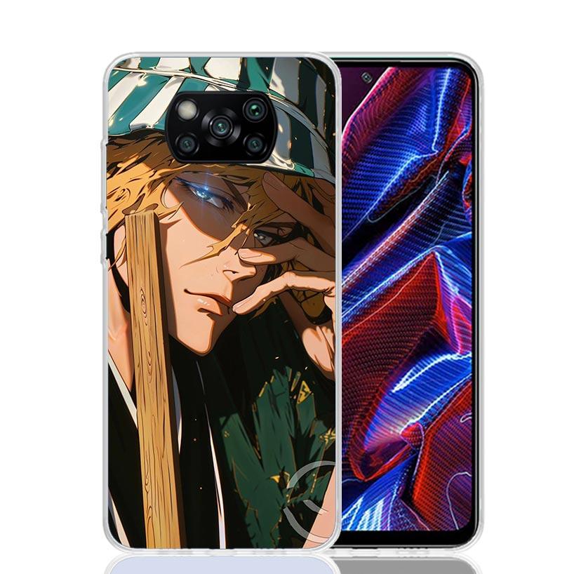 Bleach Kisuke Urahara Phone Case For Xiaomi Poco X7 X6 X5 Pro F7 Ultra Redmi 15C 15 13 13C 12 12C 10 10A 10C 9 9A 9C 9T Cover Po
