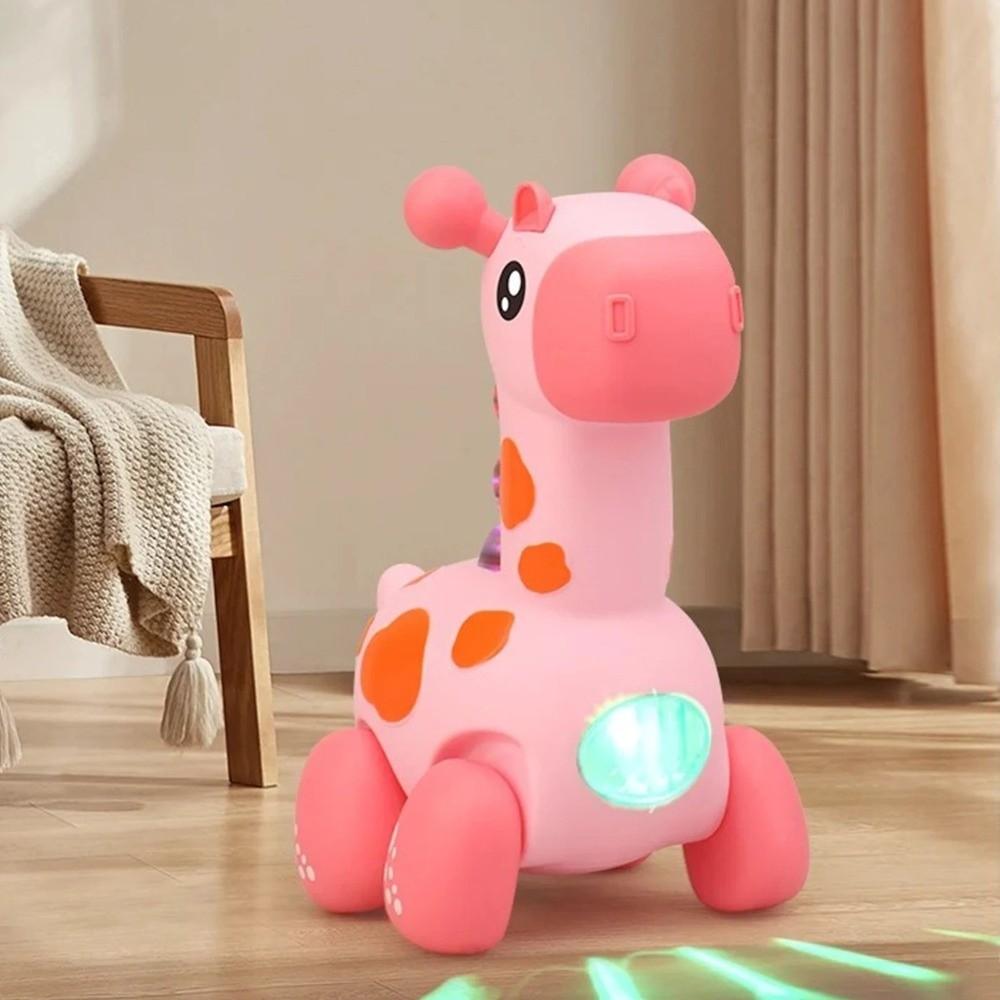 with Leash Electric Doll Sound and Light Early Education Toys Giraffe Toys Gift Giving