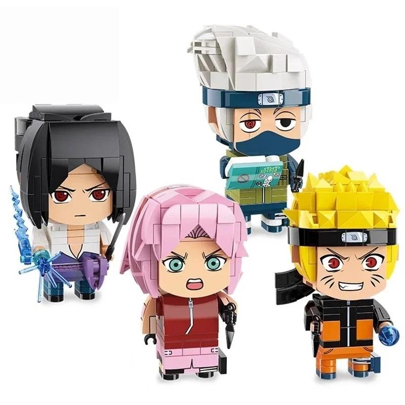 Keeppley Naruto Building Blocks Kakashi Haruno Sakura Sasuke Assembled Model Toys Children's Birthday Gifts Anime Peripherals