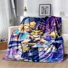 Dark Magician Cartoon Anime Throws Blanket Kids Super Soft Cute Blankt for Travel Couch Picnic Bed Flannel Blanket Birthday Gift