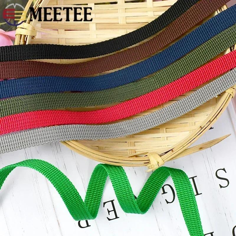 1Roll=45M 10mm Wide PP Webbing Ribbon Tapes for Backpack Strap Strapping Band Garment Pet Collar Sewing Weave Belts Accessories