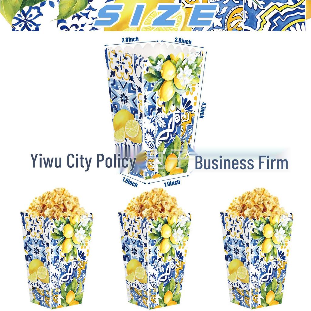 Summer Lemon Bridal Shower & Wedding Disposable Tableware Set: Tablecloth, Napkins, Plates, Decorations