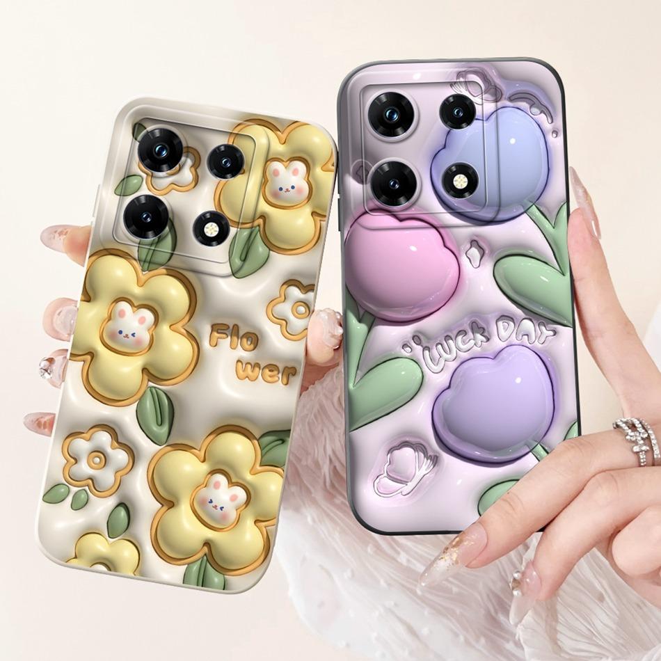 For Infinix Note 30 Pro Case Infinix Note 30i Note30 30Pro 4G Cute Panda Rabbit Cartoon Soft Silicone Shockproof Phone Cases