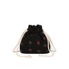 Cute strawberry bag women 2025 new fashion corduroy bucket bag simple small fresh shoulder messenger bag tide