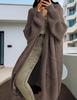 Women Autumn Winter Warm Knitted Sweaters Loose Casual Lazy Style Long Cardigan Coat