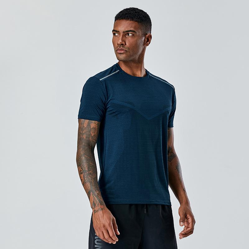 Summer Sports Quick-Dry T-Shirt for Men and Women Fitness and Running Crew Neck Short Sleeve