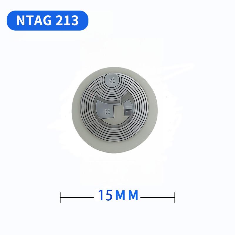 Transparent NFC Anti-Metal Tag Wet Inlay Sticker with NTAG215 Chip for Access Control