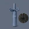 New Buckle Umbrella, Fully Automatic, Portable, Enlarged, Thickened, Reinforced, Night Light, Reverse Folding