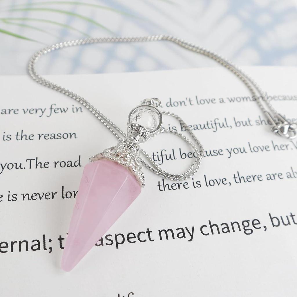 Retro European & American Crystal Hexagonal Pendulum Pendant