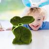 New Flocking Simulation Moss Stereoscopic Simulation 15cm Green Bunny Holiday Decoration Apply To Gardening Home Ornament