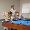 VEVOR Pool Table, 244cm Portable Billiards Tables with Wood Finish, Modern Adjustable Feet Game Table, Full Set Includes Balls, Cues, Rack