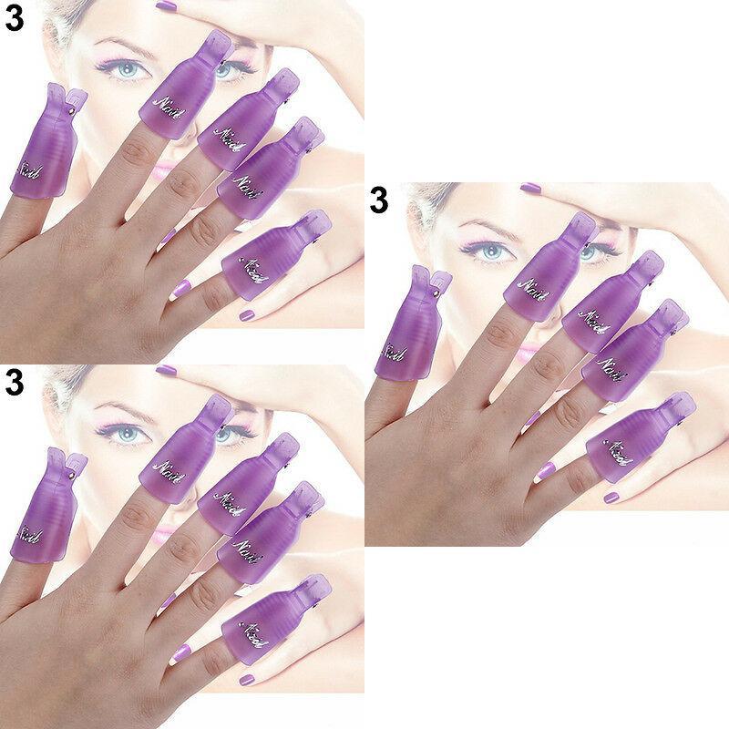 Nail Art Tool Set With Plastic Removal Clips For Diy Manicure And Pedicure Sessions