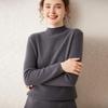 Women's Soft Cashmere Half-High Neck Knitwear - Cozy, Commuting, Daily Wear, Perfect for Layering.