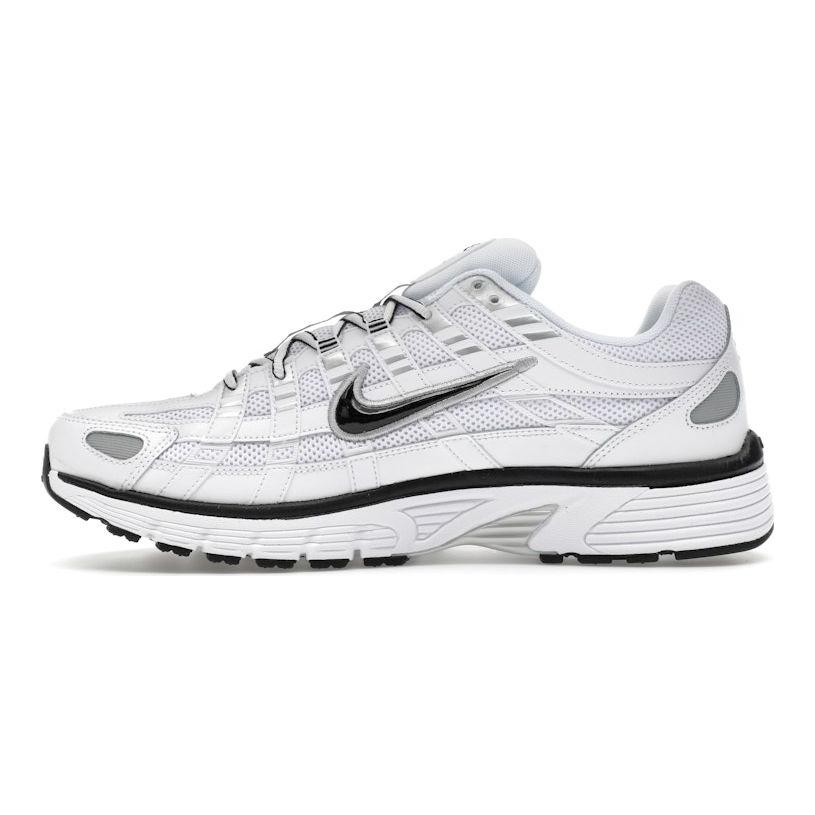 Nike P-6000 Blanc Argent Métallisé Noir Baskets Homme CD6404-107