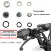 Clear Brake Sight Glass Service Parts Kit, 10-Piece Motorcycle Repair Set with Rubber Gasket Components for Upkeep