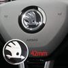 2025 Nou 42mm Emblema Logo Centru Volan Mașină Autocolante Decaluri pentru Skoda Octavia VRS Rapid Kodiaq Fabia Karoq Superb Kami Ac