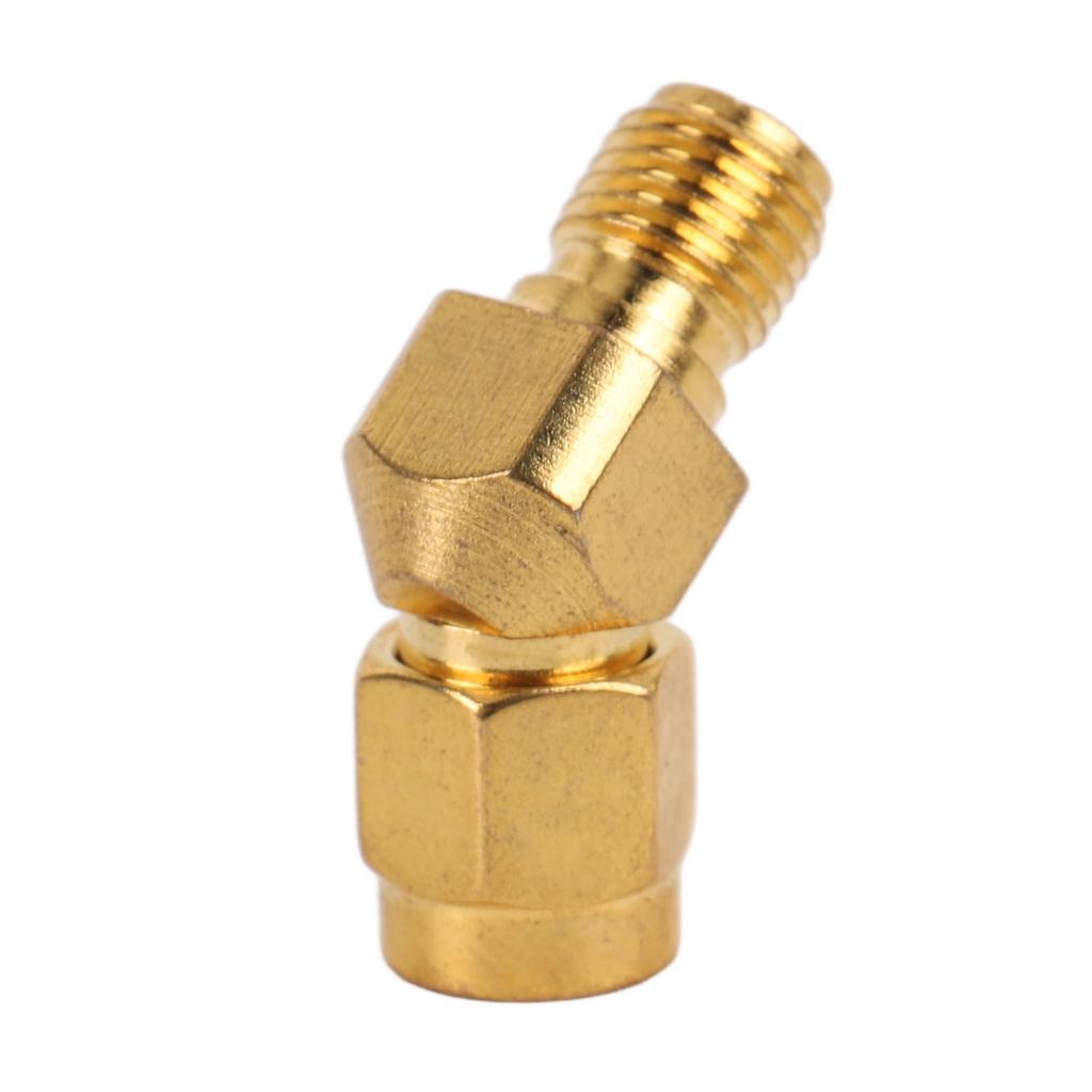 SMA 45° Male to Female Connector Wide Frequency Band Stable Male to Female Connector for Antenna Met