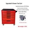 Movable Three-Layer Hand Cart: Multi-functional Auto Repair & Household Tool Box with Cabinet Door
