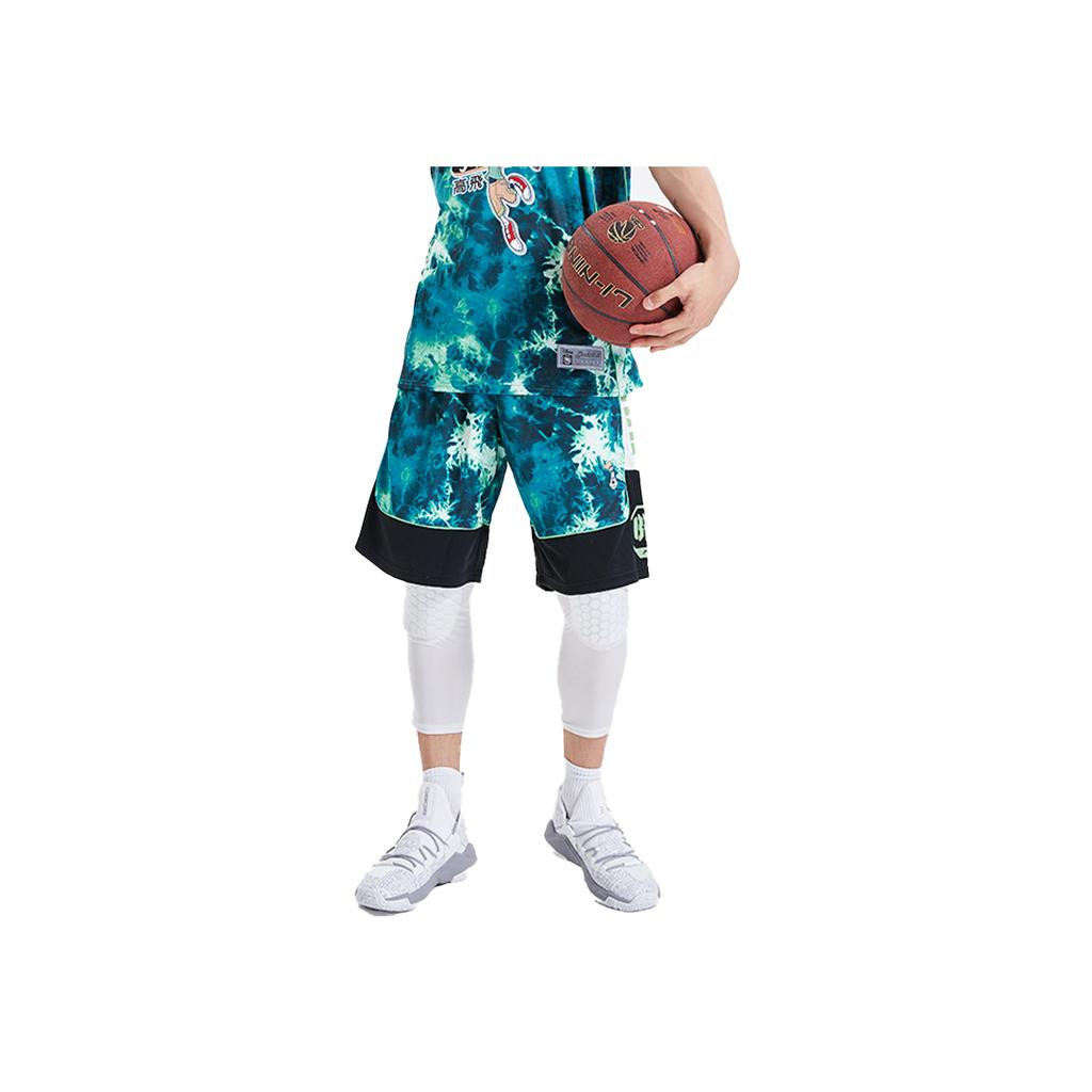Li Ning X Disney Collaboration Basketball Game Sports Shorts Men shorts Green AAPQ105-4