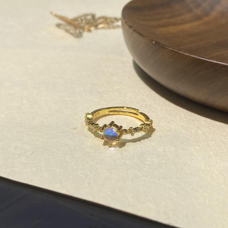 Vintage Style Geometric Adjustable Rings For Women Elegant Fashionable Copper Jewelry