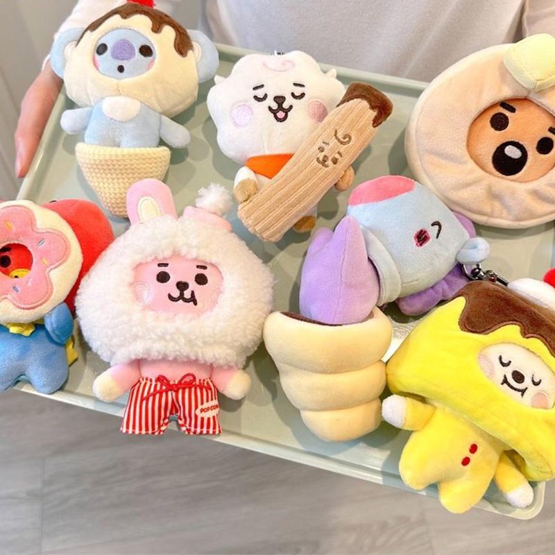 394in Bts Plush Keychain Animal Stuffed Doll Backpack Pendant Toy Fans Gift