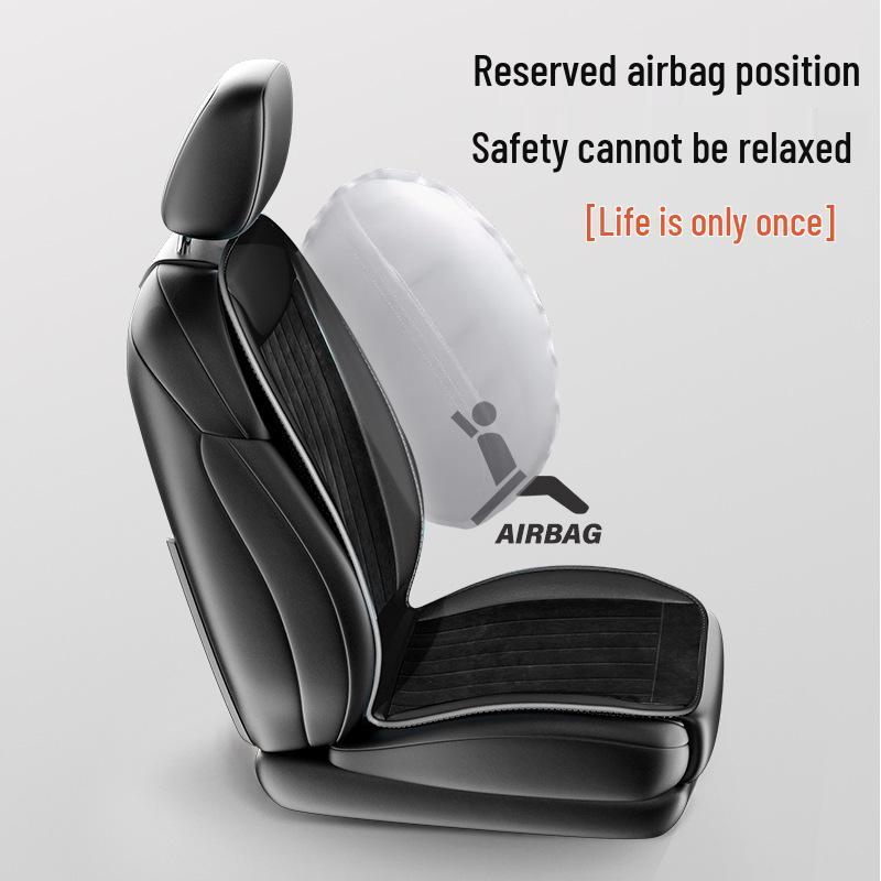 Graphene Heated Seat Cushion: Winter Plush Leather Electric Cover for Cars