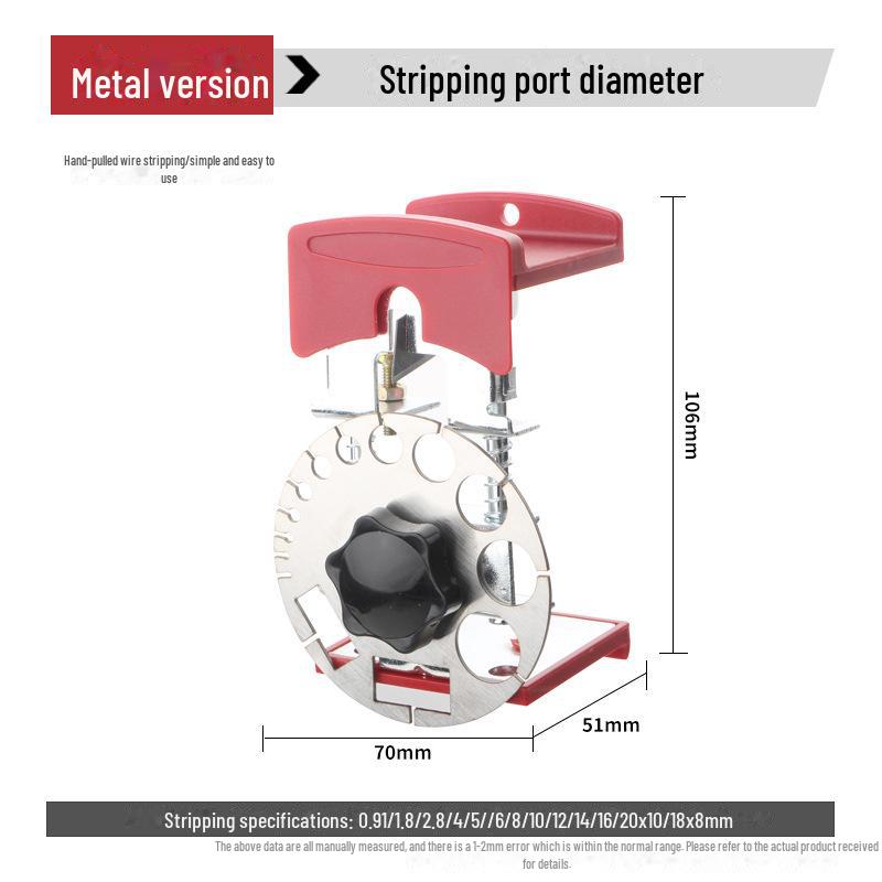 Portable Handheld Wire Stripper: Manual Cable Peeling Pliers
