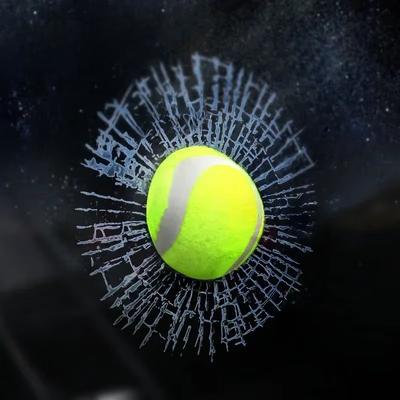 Naklejki stereoskopowe 3D Smashing Creative Ball Dekoracyjne okna Arnmanets Zabawne modyfikacje samochodów Spersonalizowane tenisowe