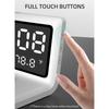 Multifunctional Digital Mirror Clock 15W Wireless Charging Alarm Clock with Large Dimmable Display