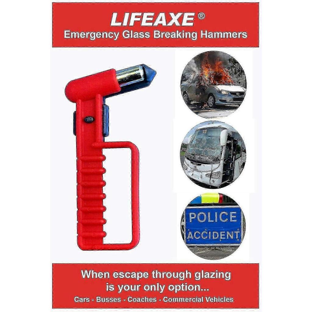 Heavy Duty Emergency Hammer For Windows - Bus/coach/hgv/car Emergency Escape From Windows - Break Gl-Yvan