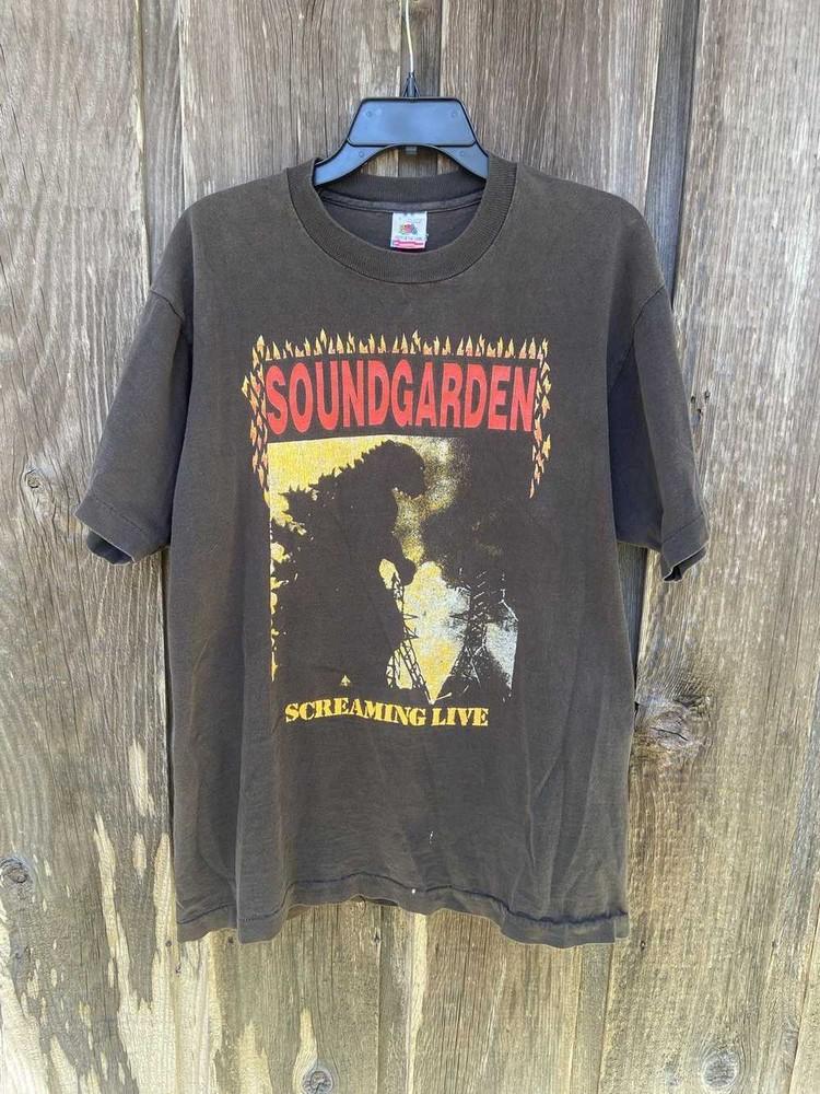 Soundgarden Screaming Live Total Godhead Maglietta Unisex Nera S-5XL KH12859 Maglietta Unisex