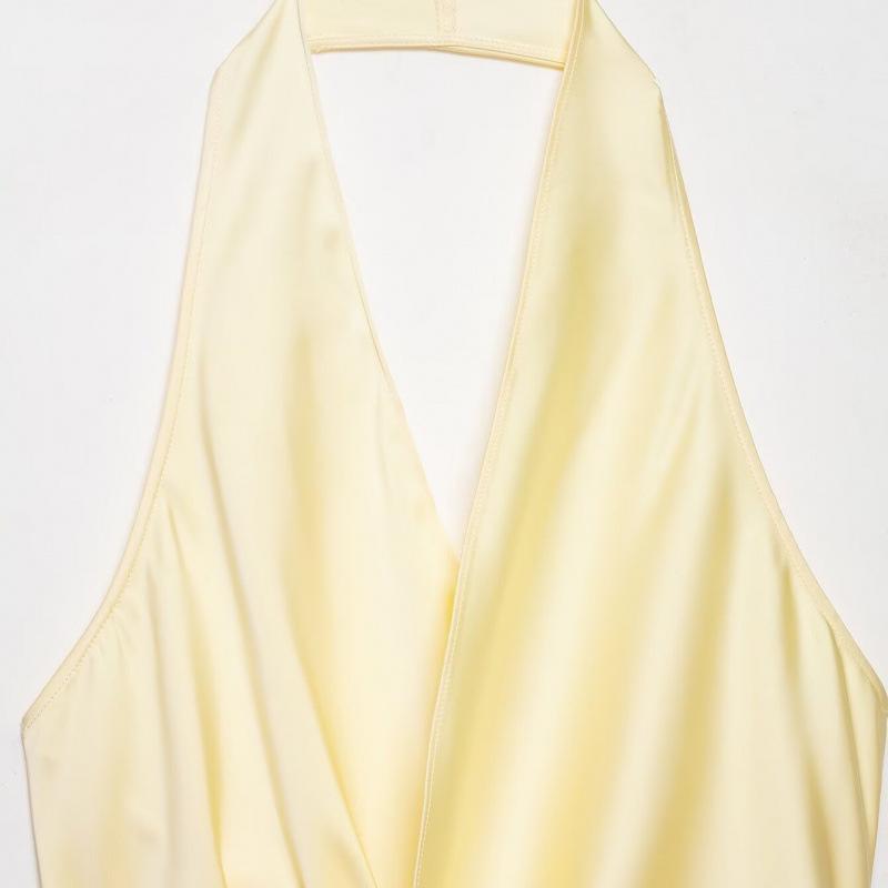 Top bustier en satin de soie mode euro-américain Printemps 2026