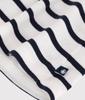 Petit Bateau Short Sleeve Dress Size 18 81cm A0CNZ, Off-White/Navy, Months,
