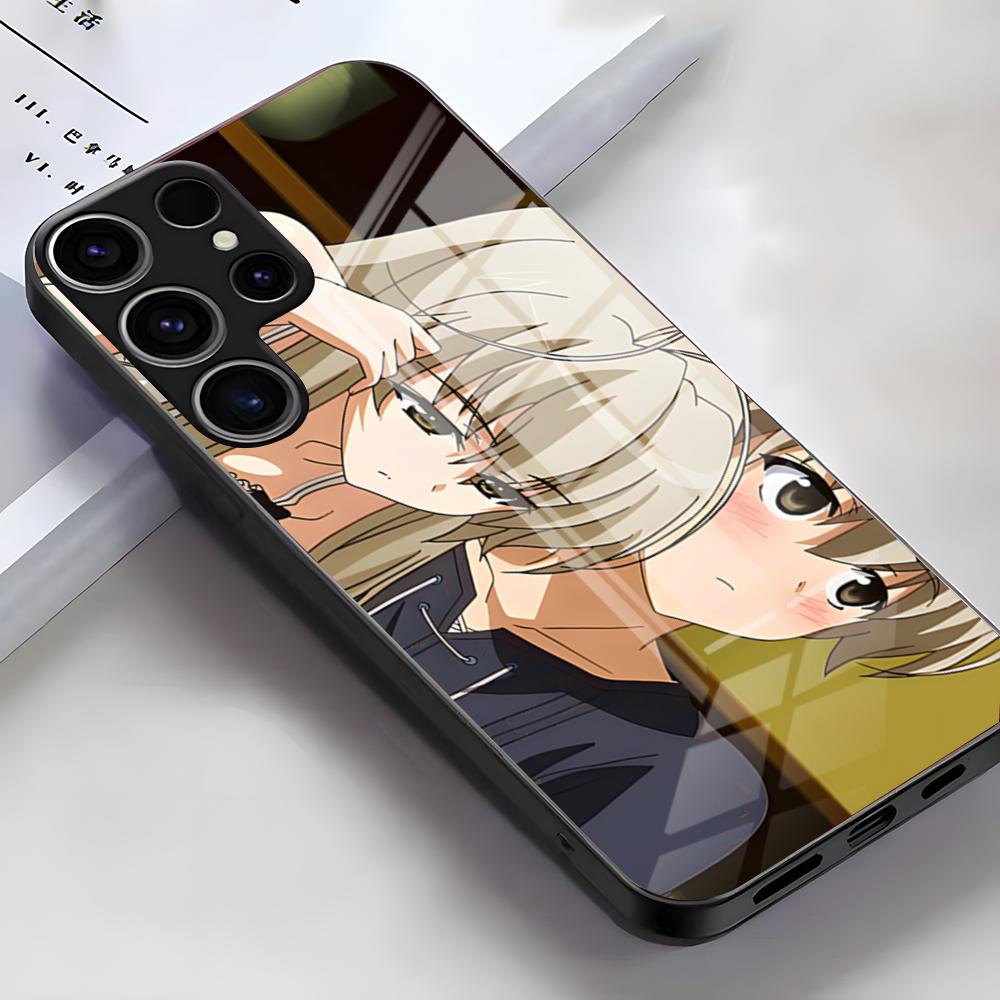 

Y-Yosuga No Sora Phone Case For Samsung S26 S25 Edge Ultra S23 S22 S21 S20 Ultra Plus S24 Fe A54 A53 A25 Glass Cover Samsung S23 FE