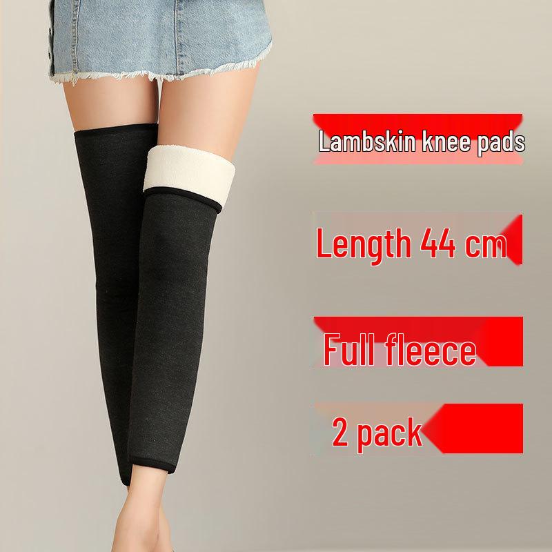 Warm Lamb Wool Velvet-Lined Knee Pads for Joint Protection - Ideal for Middle-Aged & Elderly Men and Women During Autumn and Winter