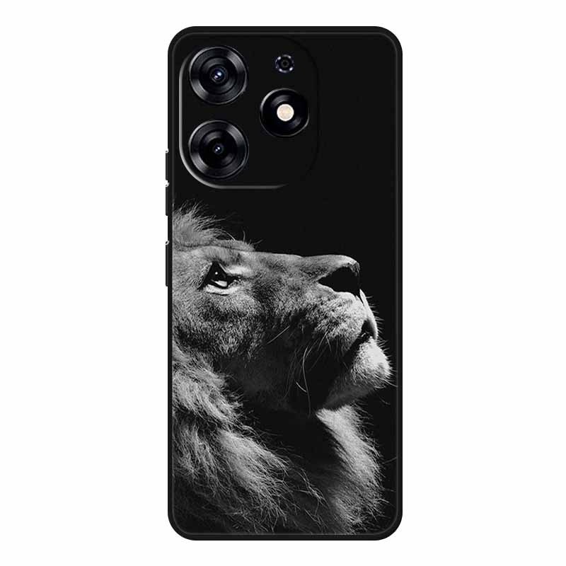 For Tecno Spark 20 Pro Case Wolf Soft Silicone TPU Back Cover Phone Cases For Tecno Spark20 Pro KJ6 Cute Animals Protector Funda