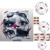 Kit de Pochoirs Maquillage avec Guide pour Eye-liner et Sourcils Réglables pour une Application Précise