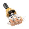 Musiclily 3 Way Metric Toggle Switch Short Type for Les Paul Knob Guitar, Gold/Cream