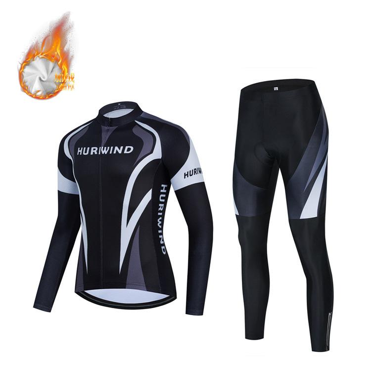 

Cycling Suit Autumn and Winter Fleece Warm Mountain Road Cycling Suit Long Sleeve Trousers 2026 Winter Fleece Cycling Suit XS