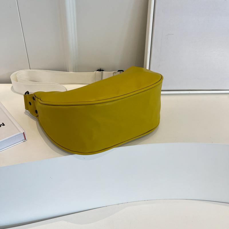Women Vintage Solid Color Flap Small Saddle Shoulder Underarm Bag Fashion PU Leather Casual Crossbody Bag
