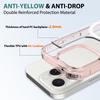 For iPhone 16 Pro Case Compati with MagSafe PC+TPU Clear Phone Cover with Tempered Glass Screen Protector