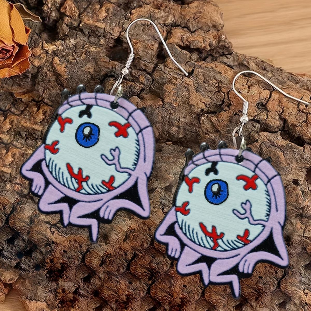 Новая серия украшений серьги-глаз призрака креативный дизайн смешные серьги кулон