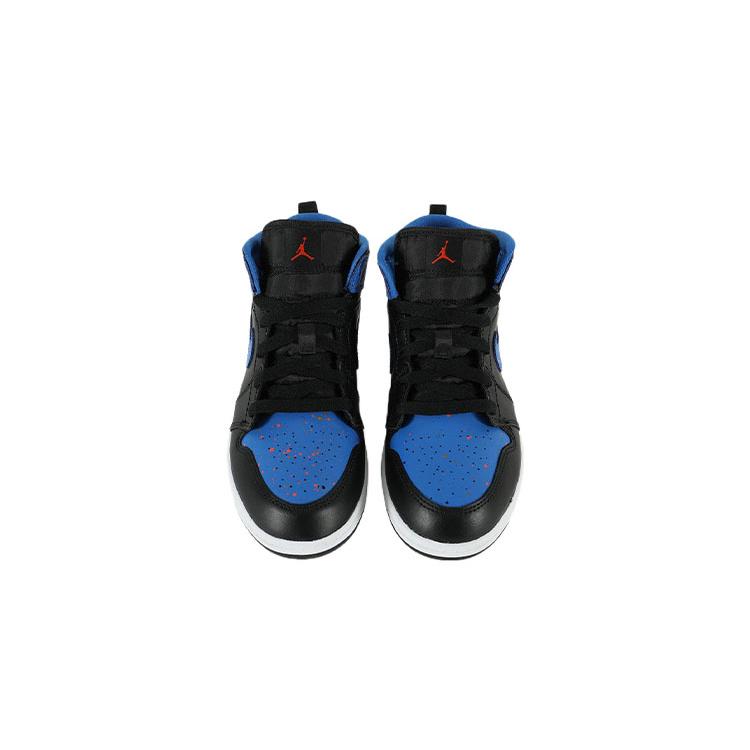 New Jordan 1 Mid Royal Paint Splatter PS 640734-048