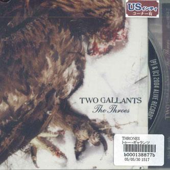 

CD TWO GALLANTS - Thrones VSCD3604 ALIVE Japan Obi Rock Used