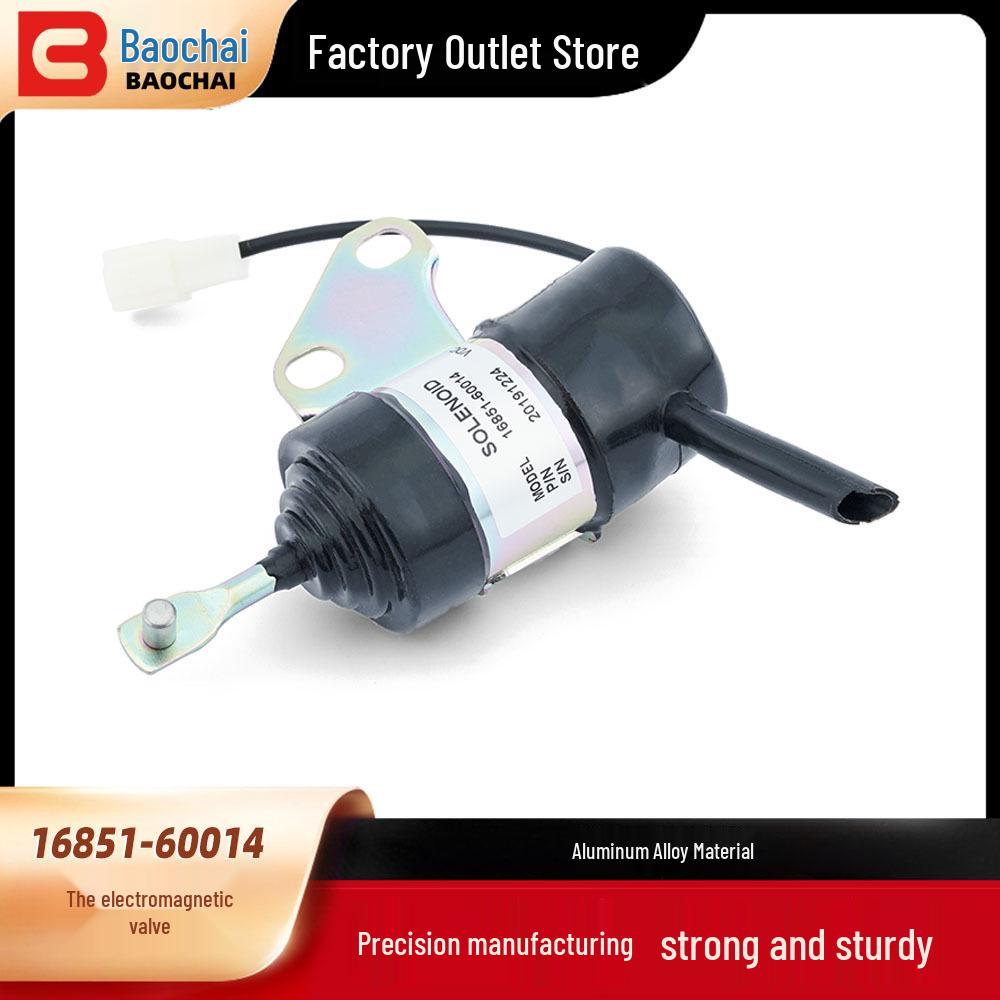Diesel Generator Excavator Engine Flameout Solenoid Valve 12V/24V