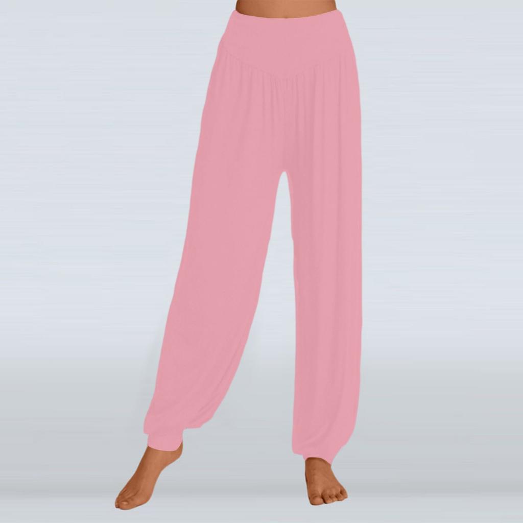 Solid Color Loose Casual Yoga Pants For Women Wide-leg Pants