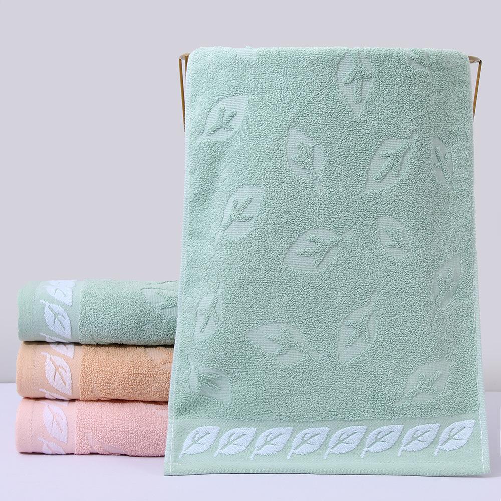 1 PC Cotton Towel Soft Absorbent Thickened Household Polyester Cotton Face Towel Cotton Towel Comfortable Textile Towels for The Home