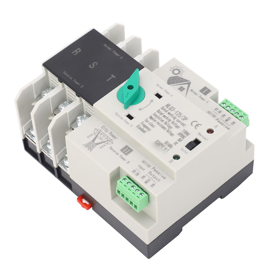  Power Automatic Transfer Switch PV Inverter 3P Efficient Power Timer Automatic Transfer Switch 