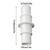 2pcs Pool Pump Hose Connector Pool Hose Adapters Over Ground Pool Hose Adapter Leak-Proof Cleaner Filter System Accessories