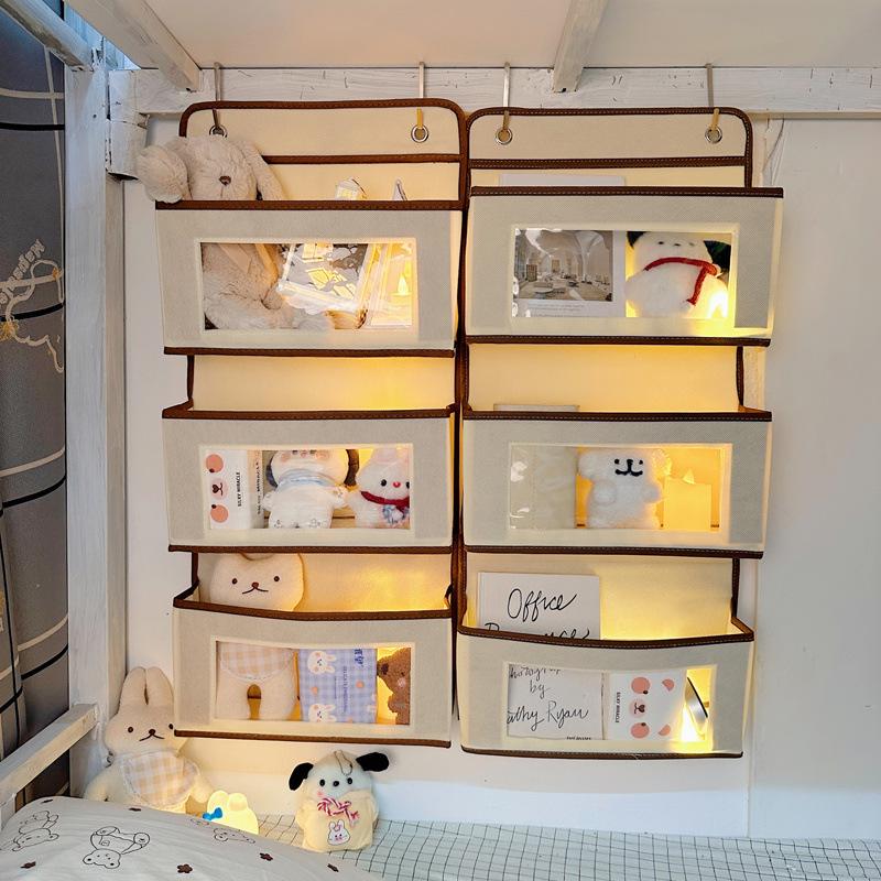 Bedside Hanging Storage Bag for Dorms and Lower Bunks - No-Drill Attachment